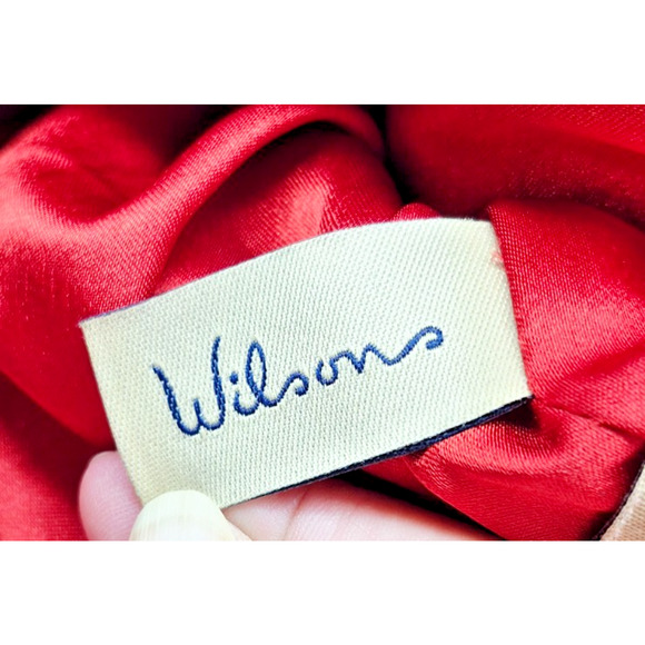 VTG Wilsons Leather Jacket Red Women's Size 3X Zip Front Zip Pocket & Sleeves - Picture 12 of 13